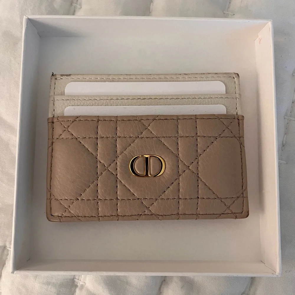Dior Caro Small Calfskin Card Holder